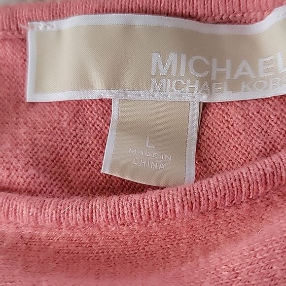 Michael Kors soft salmon L sweater lightweight fall - Picture 7 of 8